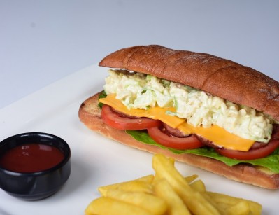 Chicken and cheese sandwich