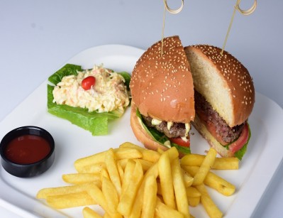Beef burger sandwich