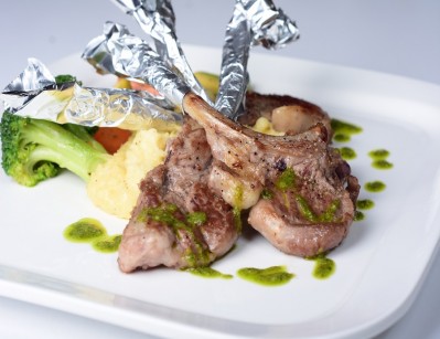 Grilled lamb ribs