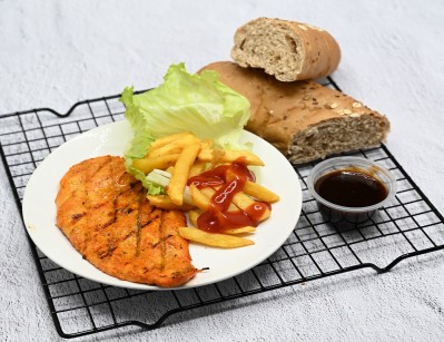 Chicken steak meal