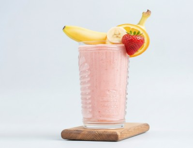 Banana and strawberry cocktail