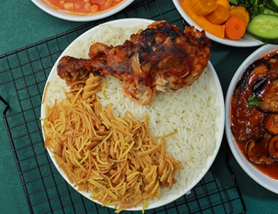 Chicken and rice dish