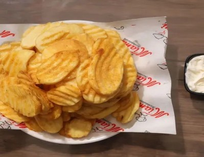 Broasted potatoes