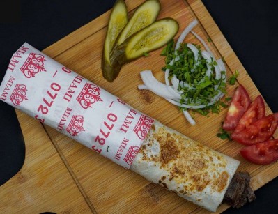 Meat shawarma sandwich