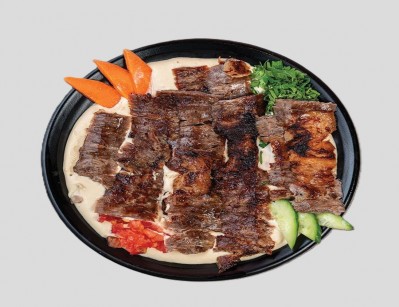 Hummus with Beef Shawarma