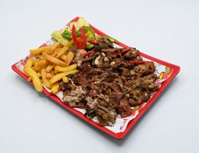 Western-style beef fajita meal