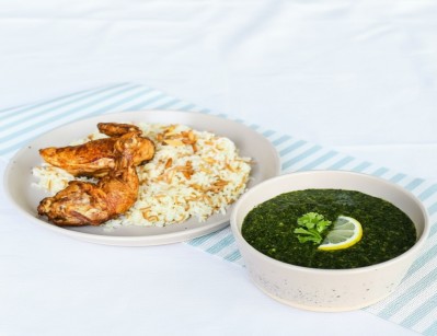 Chicken Mloukhieh With Rice Platter