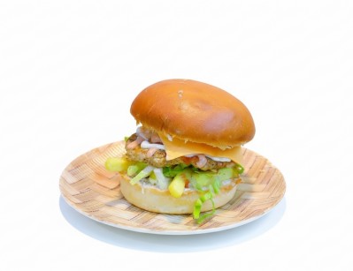 Chicken mozzarella burger